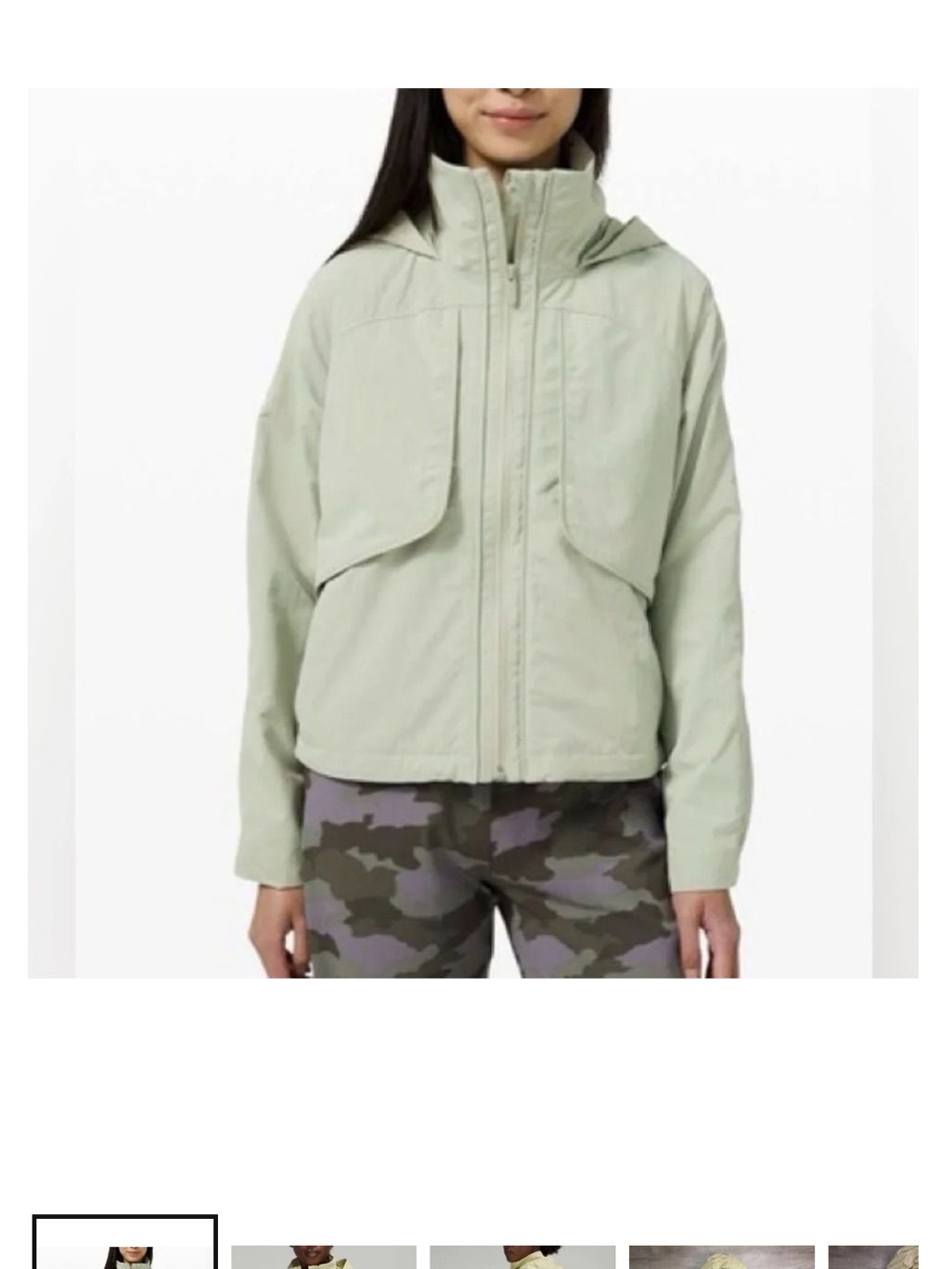 Lululemon Always Effortless Jacket Green Fern Size 6